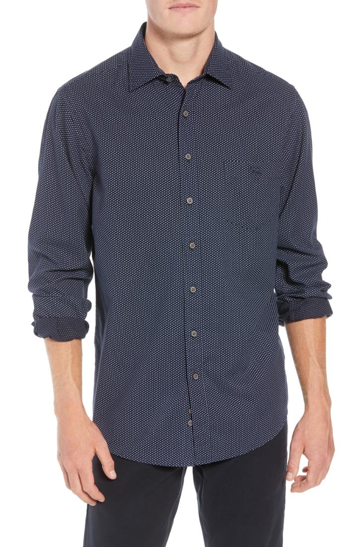 Men's Rodd & Gunn Blackstone Fit Sport Shirt, Size Medium - Blue