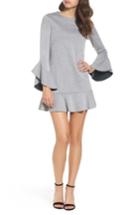 Women's Chelsea28 Ruffle Scuba Dress - Grey