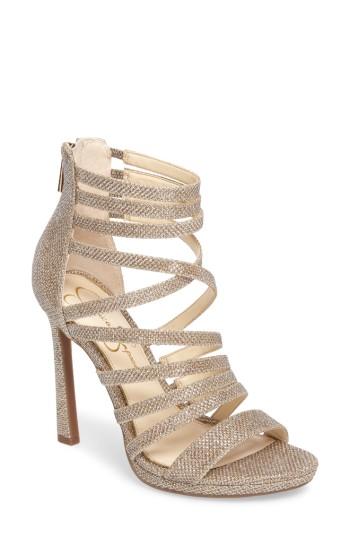 Women's Jessica Simpson Palkaya Strappy Sandal .5 M - Metallic