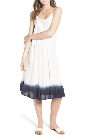 Women's Splendid Tie Dye Ruffle Dress - White
