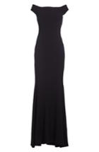 Women's Dress The Population Jackie Off The Shoulder Crepe Trumpet Gown