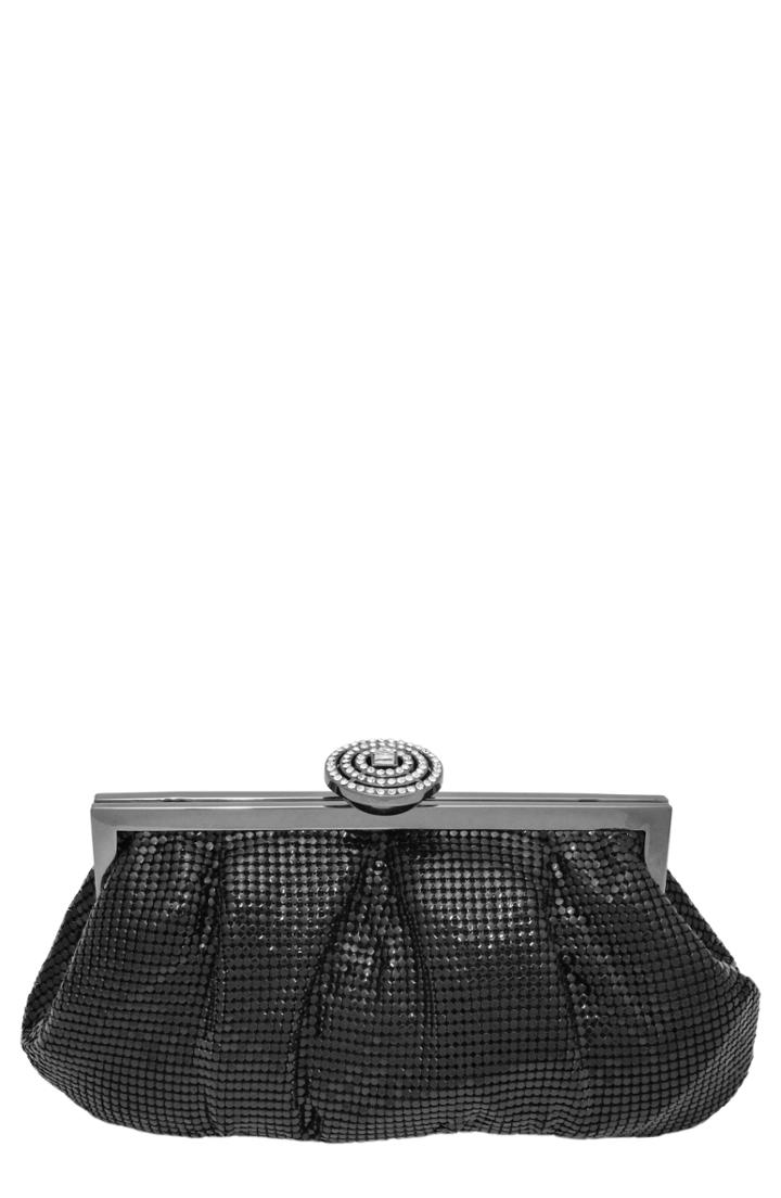 Whiting & Davis Marilyn Frame Clutch - Black