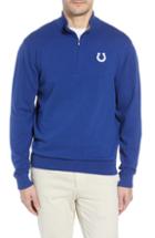 Men's Cutter & Buck Indianapolis Colts - Lakemont Regular Fit Quarter Zip Sweater, Size - Blue