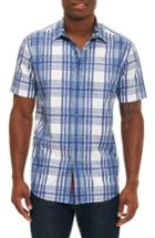 Men's Robert Graham East Timor Plaid Sport Shirt - Blue