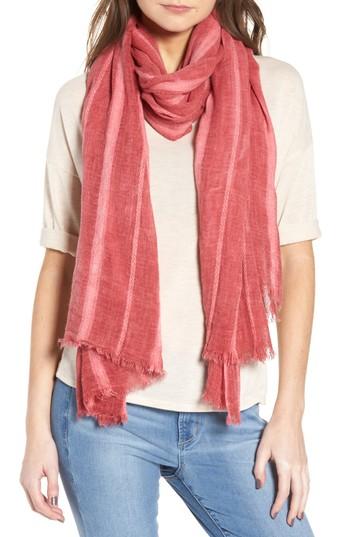 Women's Treasure & Bond Solid Ribbed Wrap Scarf, Size - Red
