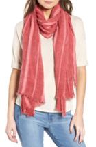 Women's Treasure & Bond Solid Ribbed Wrap Scarf, Size - Red