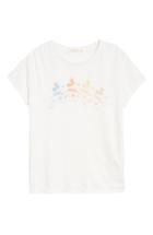 Women's Junk Food Ombre Mickey Mouse Tee - White