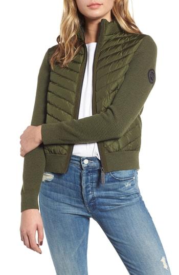 Women's Canada Goose Hybridge Quilted & Knit Jacket (0) - Black