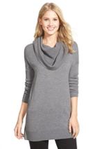 Women's Caslon Side Slit Cowl Neck Tunic, Size - Grey