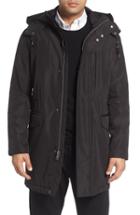 Men's Cole Haan Insulated Water Resistant Car Coat, Size - Black