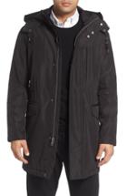 Men's Cole Haan Insulated Water Resistant Car Coat, Size - Black