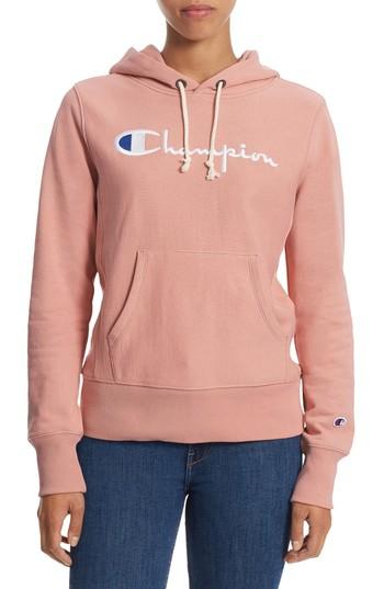 Women's Champion Reverse Weave Pullover Hoodie - Pink