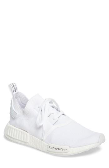 Men's Adidas Nmd R1 Primeknit Sneaker M - White