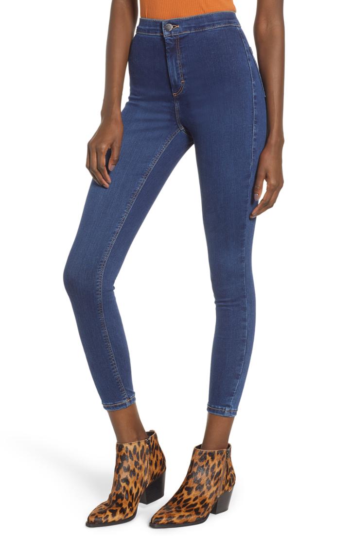 Women's Topshop Joni High Waist Crop Skinny Jeans