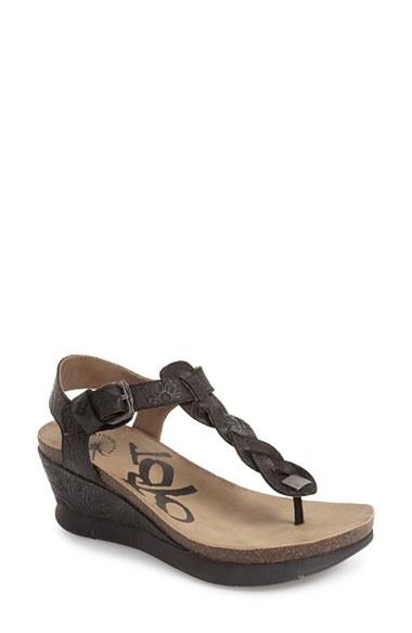 Women's Otbt 'graceville' Platform Wedge Sandal .5 M - Black