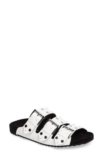 Women's Rebecca Minkoff Tania Slide Sandal M - White