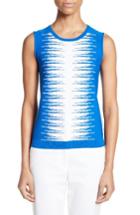 Women's St. John Collection Stripe Intarsia Knit Shell