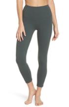 Women's Zella High Waist Lattice Midi Leggings - Grey