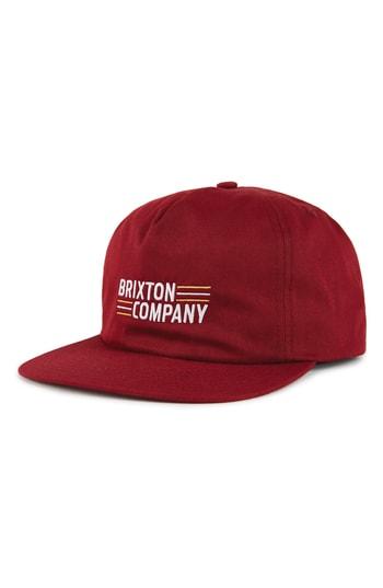Men's Brixton Lucero Hp Snapback Baseball Cap - Red