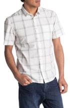 Men's Quiksilver Capen Rise Check Woven Shirt, Size - White