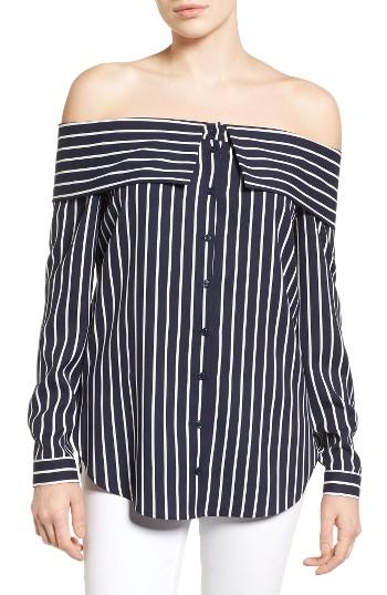 Women's Pleione Off The Shoulder Shirt - Blue