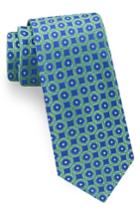 Men's Ted Baker London Eaton Geometric Silk Tie, Size - Blue
