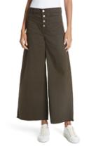 Women's Elizabeth And James Carmine High Waist Wide Leg Crop Jeans