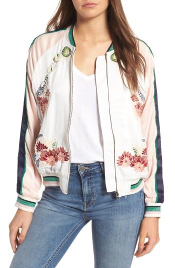 Women's Paul & Joe Sister Lesfleurs Bomber Jacket Us / 36 Fr - White