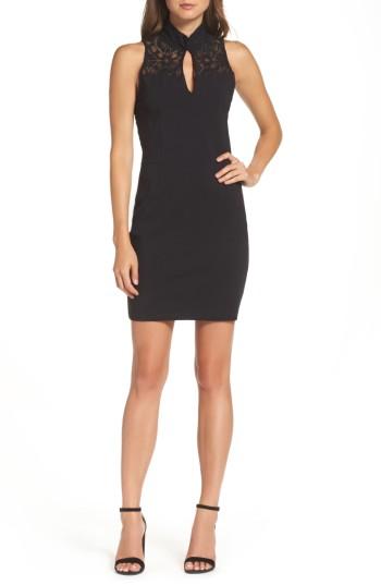 Women's Bb Dakota Cambree Lace & Ponte Dress