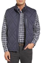 Men's Andrew Marc Eden Quilted Down Vest, Size - Grey