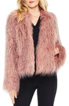 Women's Vince Camuto Long Hair Faux Fur Jacket - Pink