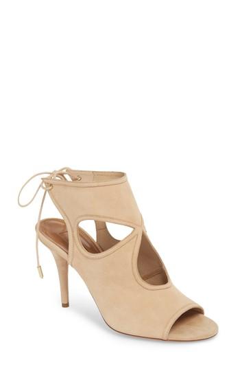 Women's Aquazzura Sexy Thing Sandal Us / 36eu - Beige