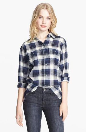 Current/elliott 'the Perfect Shirt' Plaid Shirt Venice Plaid