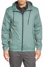 Men's Volcom 'ermont' Hooded Nylon Jacket - Green