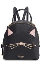 Kate Spade New York Cats Meow - Binx Leather Backpack - Black