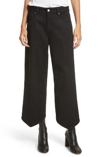 Women's Mm6 Maison Margiela Just Wash Point Hem Wide Leg Jeans