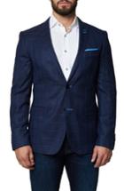 Men's Maceoo Descarte Windowpane Sport Coat (s) - Blue