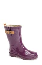 Women's Chooka 'top Solid Mid Height' Rain Boot M - Purple