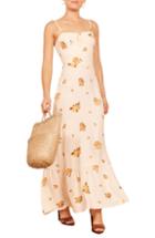 Women's Reformation Sullivan Tie Front Linen Minidress