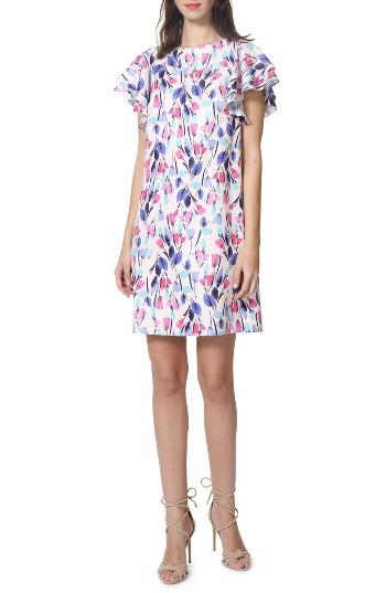Women's Donna Morgan Chiffon Floral Shift Dress - Pink
