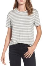 Women's All In Favor Stripe Tee - Grey