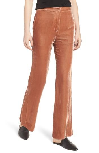 Women's Caara Bushwick Velvet Pants - Brown