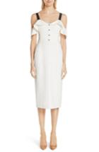 Women's Jason Wu Cold Shoulder Crepe Sheath Dress - White