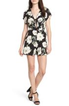 Women's Soprano Knotted Romper - Black