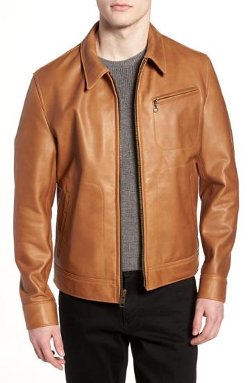 Men's Schott Nyc Waxy Leather Jacket