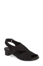Women's Arche Obibbi Asymmetrical Slingback Sandal Us / 37eu - Black