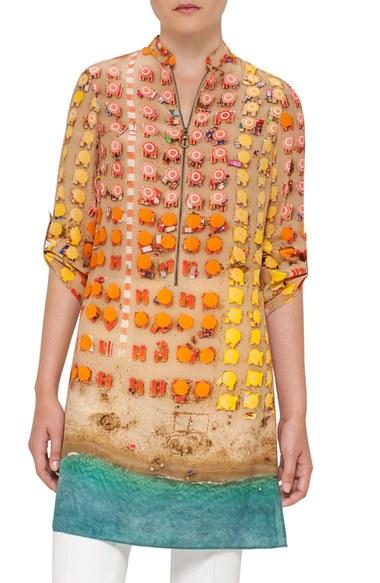 Women's Akris Punto Riviera Print Silk Tunic