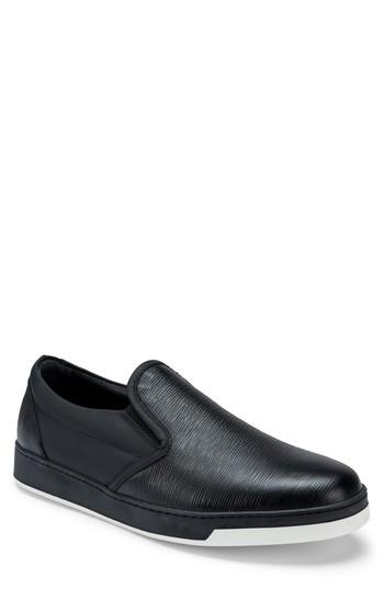 Men's Bugatchi Santorini Slip-on Sneaker M - Black