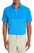 Men's Cutter & Buck 'junction' Stripe Drytec Polo, Size - Blue