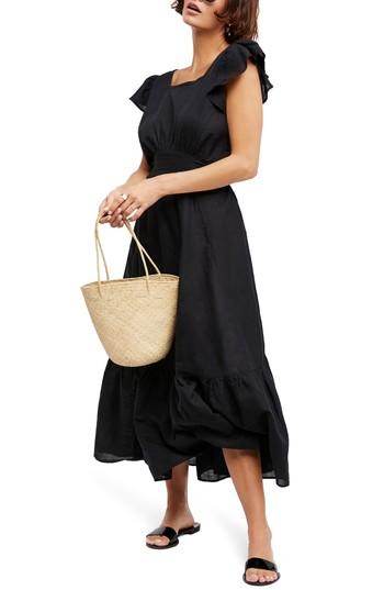 Women's Endless Summer By Free People Takin' A Chance Midi Dress - Black
